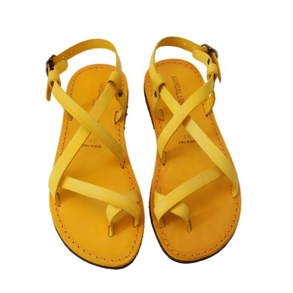 sandalo donna colore giallo