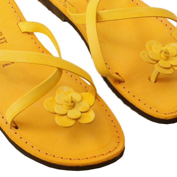 sandali infradito gialli donna