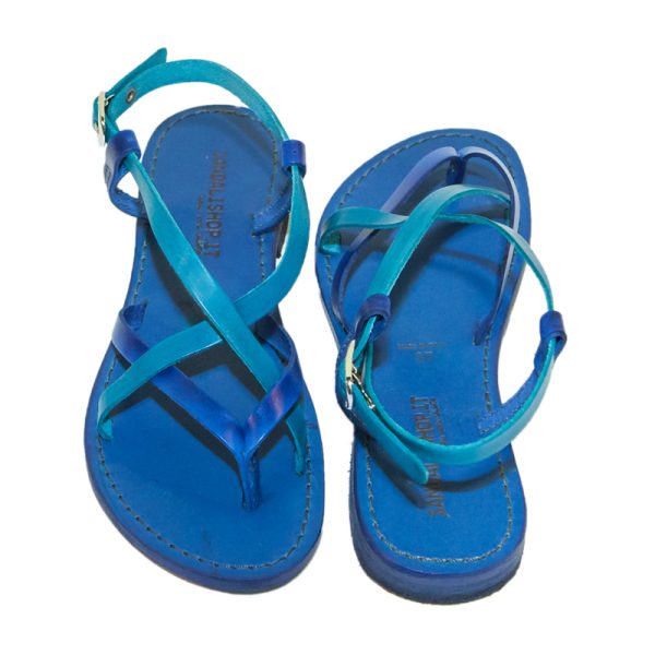 sandali blu donna