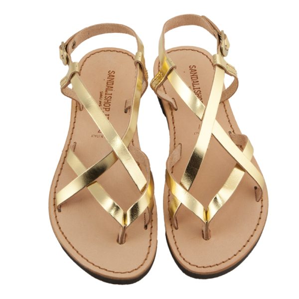 sandali donna oro
