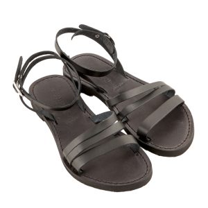 sandalo nero donna