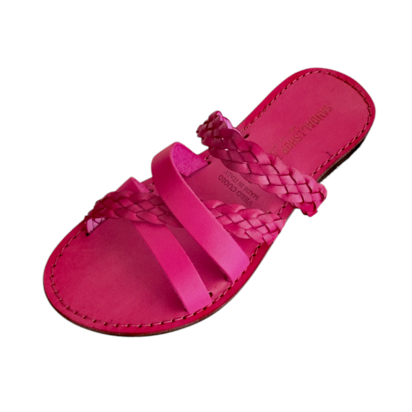 Sandalo Otranto fucsia cuoio