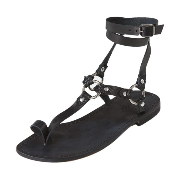 sandali allacciati alla caviglia schiava da uomo vera pelle