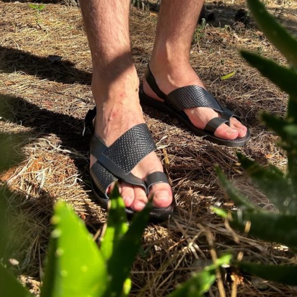 sandali uomo carrarmato neri